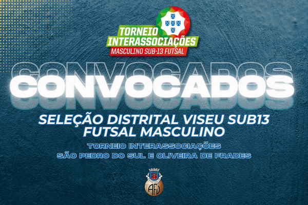 Convocatória da Seleção Distrital Sub13 Futsal Masculino
